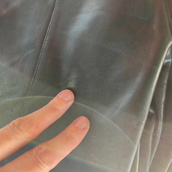 Thursdays faux leather fleece lined pants - Picture 2 of 10